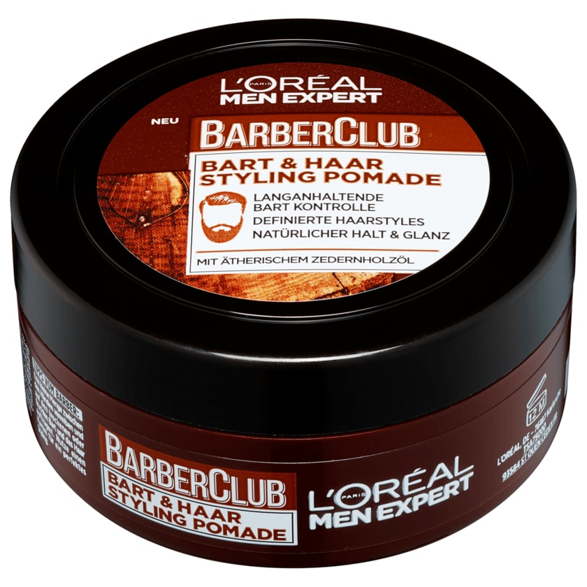 L'Oréal Men Expert Barber Club Bart und Haar Styling Pomade 75ml